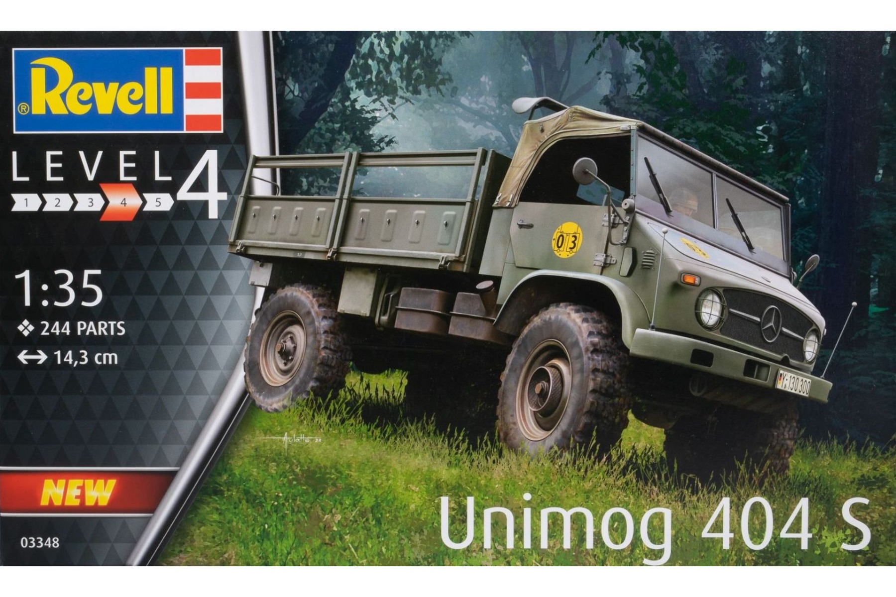 Revell RE03348 Mercedes-Benz Unimog 404 S, model kit