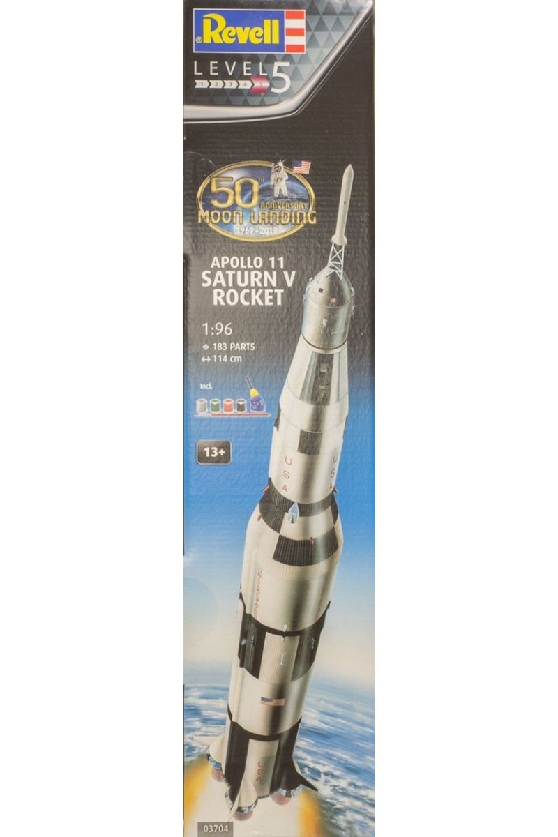Revell RE03704 Apollo 11 Saturn V Rocket (50th Anniversary Moon Landing), model kit
