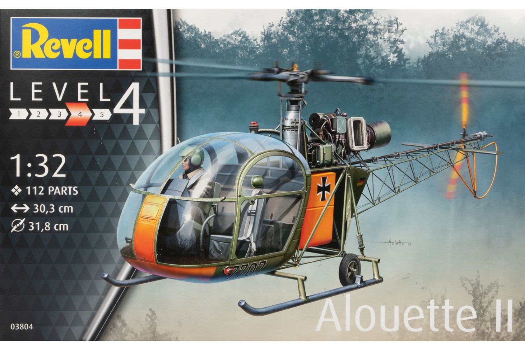 Revell RE03804 Aerospatiale Alouette II, model kit