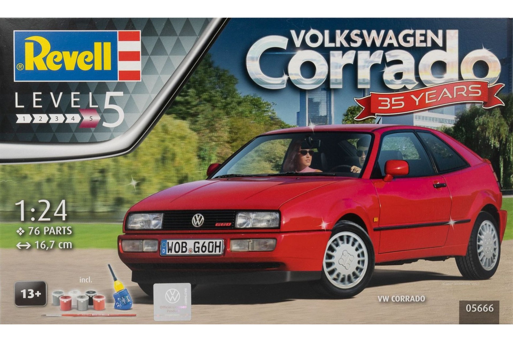 Revell RE05666 Gift Set Volkswagen Corrado, 35 years, model kit
