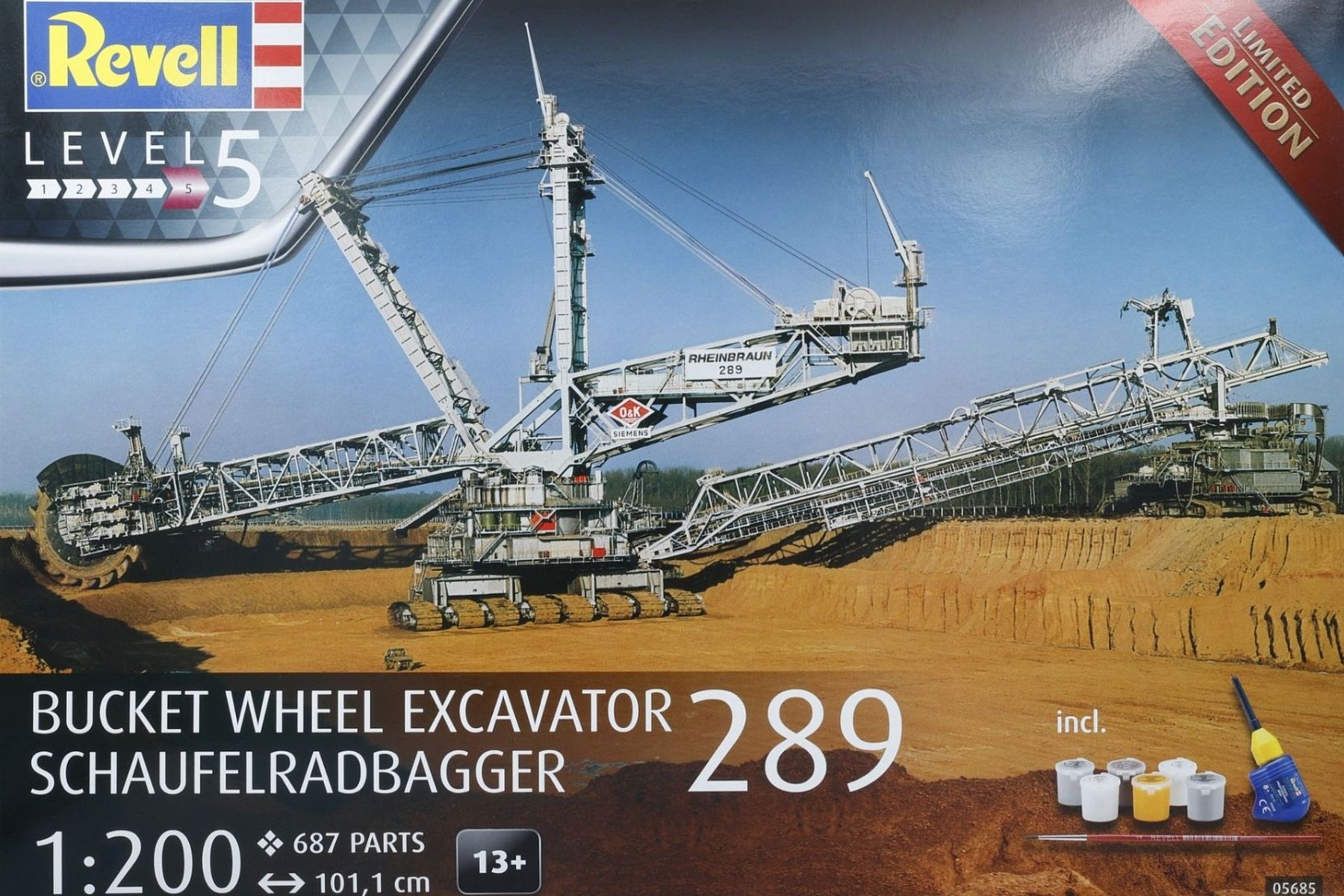 Revell RE05685 Bucket Wheel Excavator Schaufelradbagger 289 Limited Edition, model kit