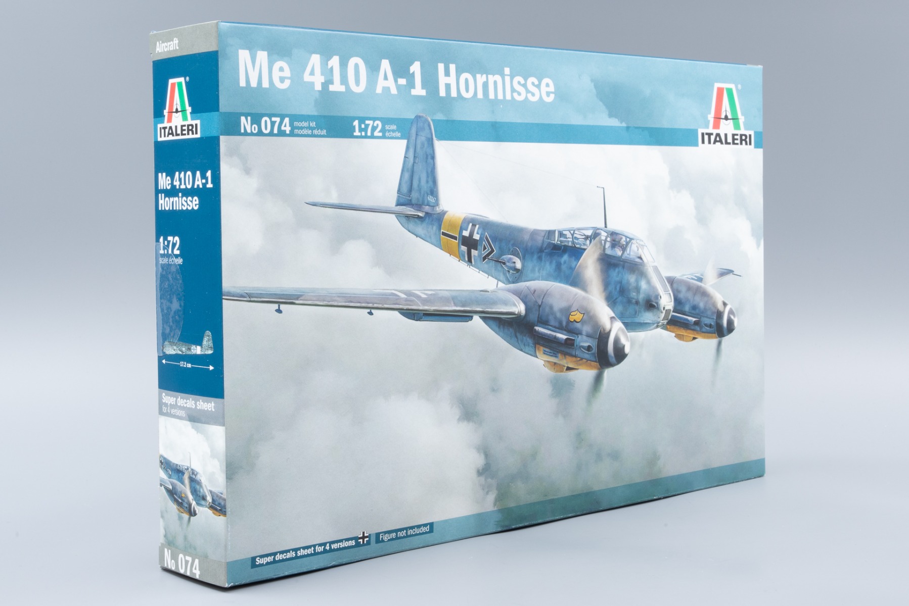 Maquette Avion Italeri Messerschmitt Me 410 A-1 Hornisse échelle 1:72 - Boîte 074 - Neuf