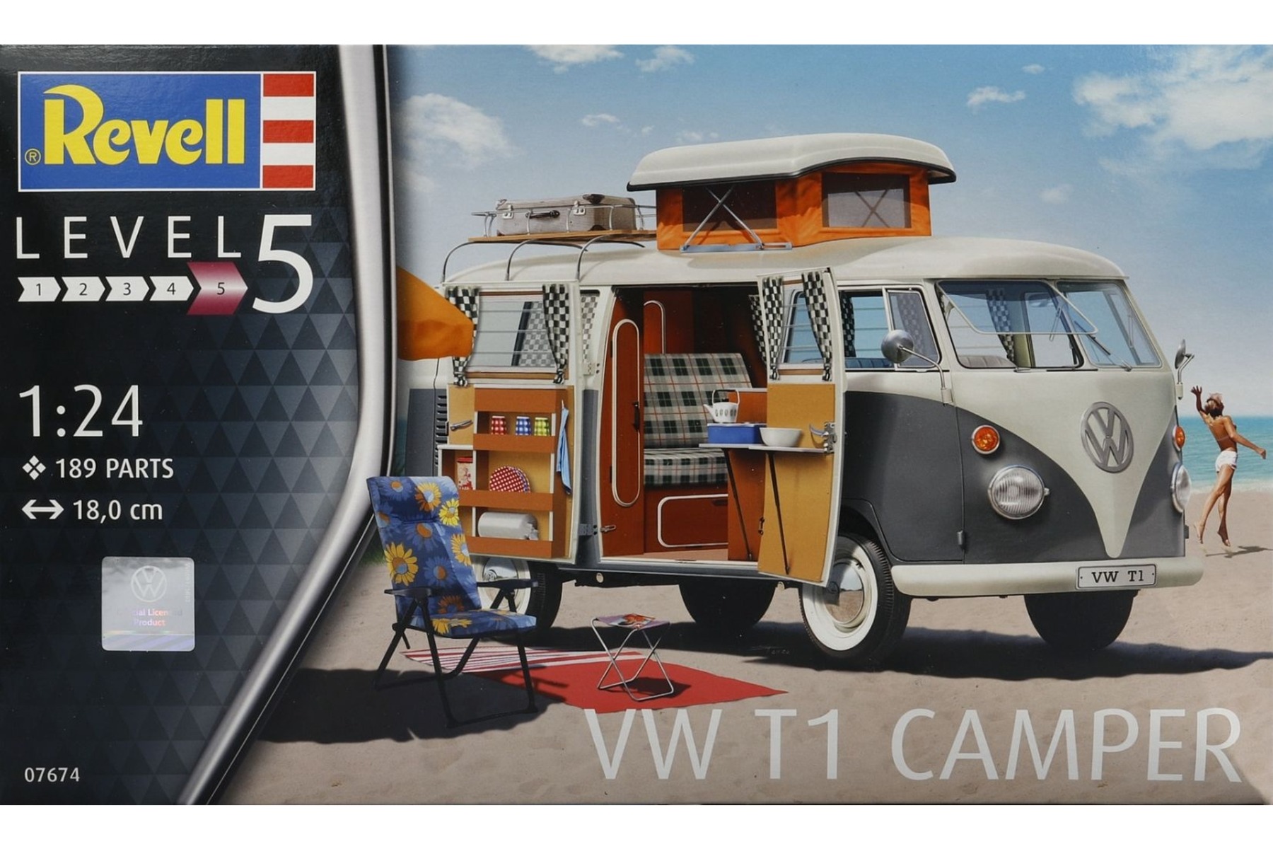 Revell RE07674 Volkswagen T1 Camper, model kit