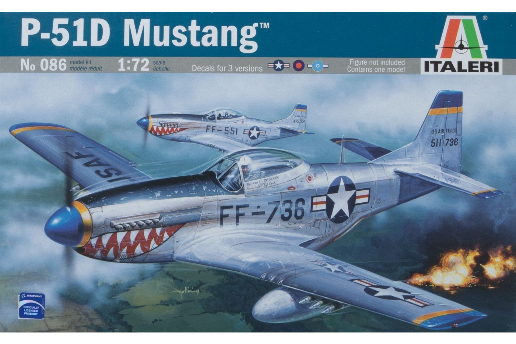 Italeri IT0086 F-51D Mustang, model kit