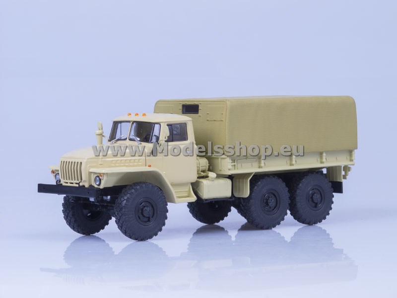 AI1001 URAL-4320 flatbed truck with tent /beige/