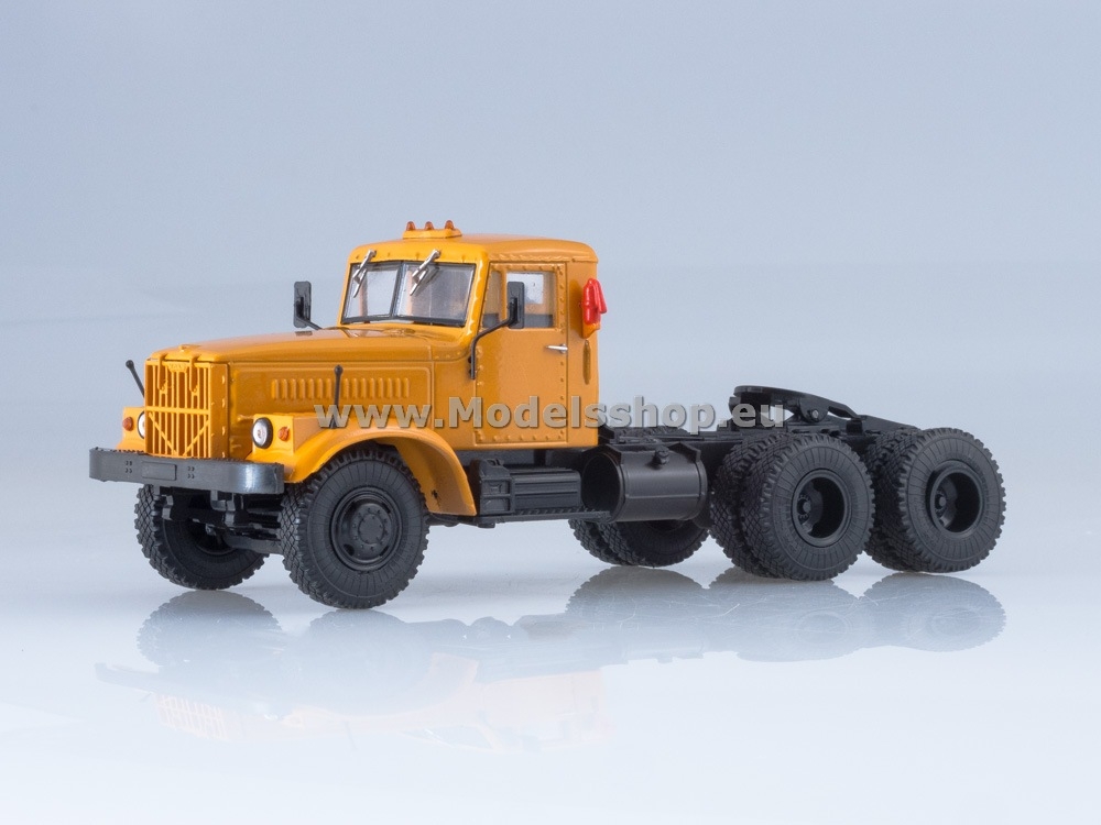 KRAZ-258B1 tractor truck /orange/