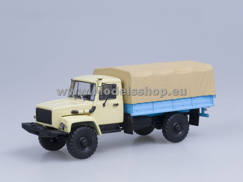 AI1013 GAZ-33081 4x4, flatbed truck with tent