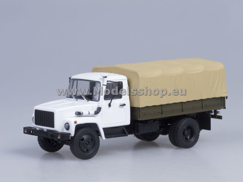 AI1014 GAZ-3309 flatbed truck with tent