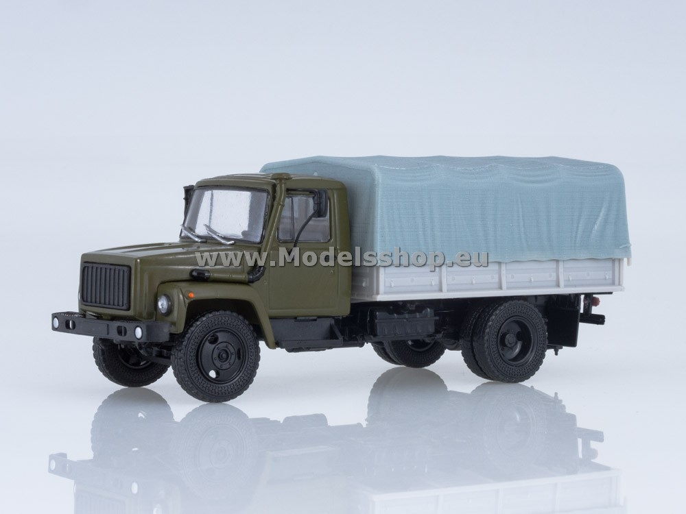 GAZ-3309 flatbed truck with tent /khaki/