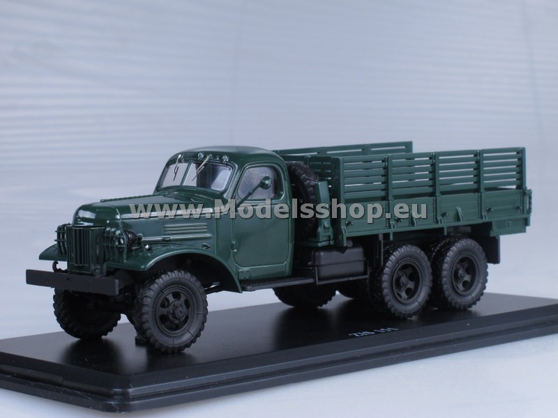 SSM1015 ZIS-151 flatbed truck /dark green/