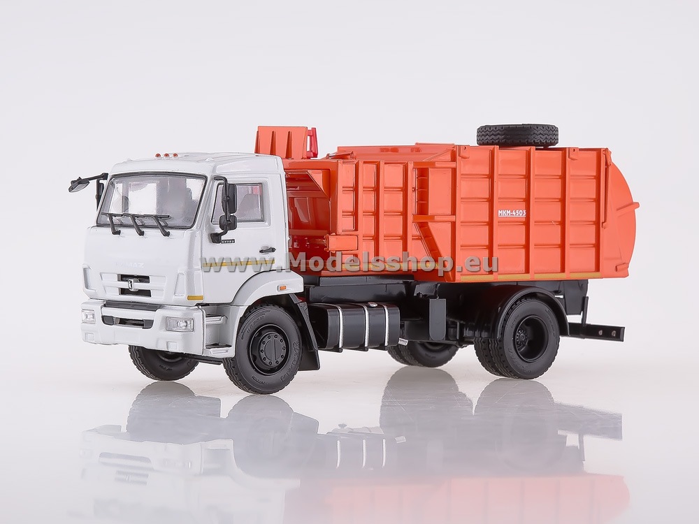 Garbage truck MKM-4503 (KAMAZ-43253), facelift /grey-orange/