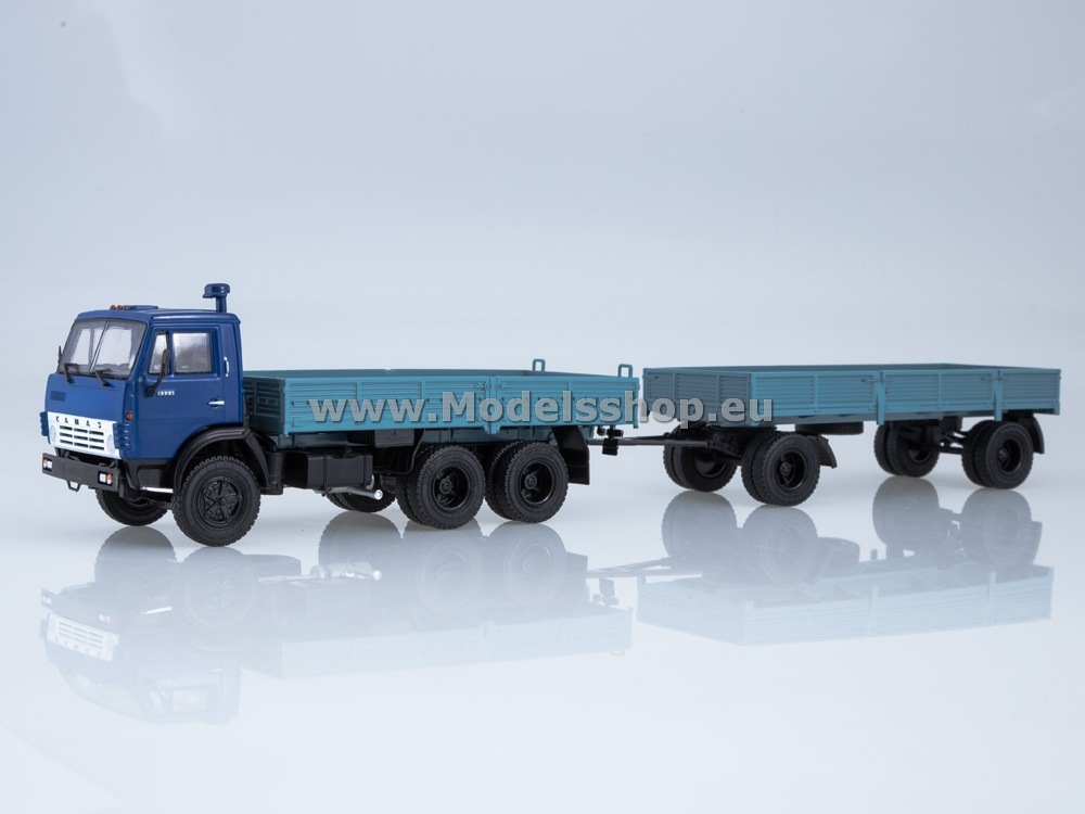 KAMAZ-5320 flatbed truck  with trailer GKB-8350