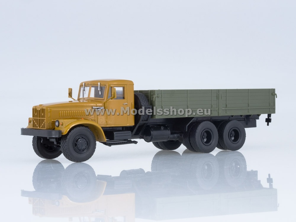 KRAZ-257B1 flatbed truck /orange-khaki/