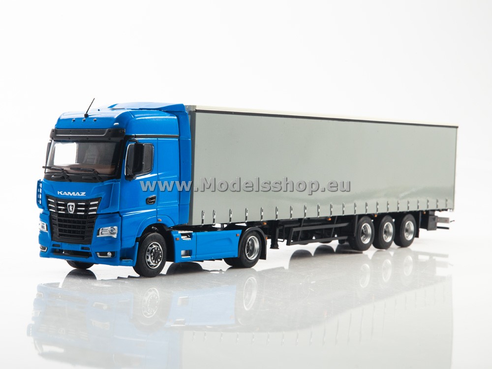 KAMAZ-54901 tractor truck with NEFAZ-93341 semitrailer /blue - grey/