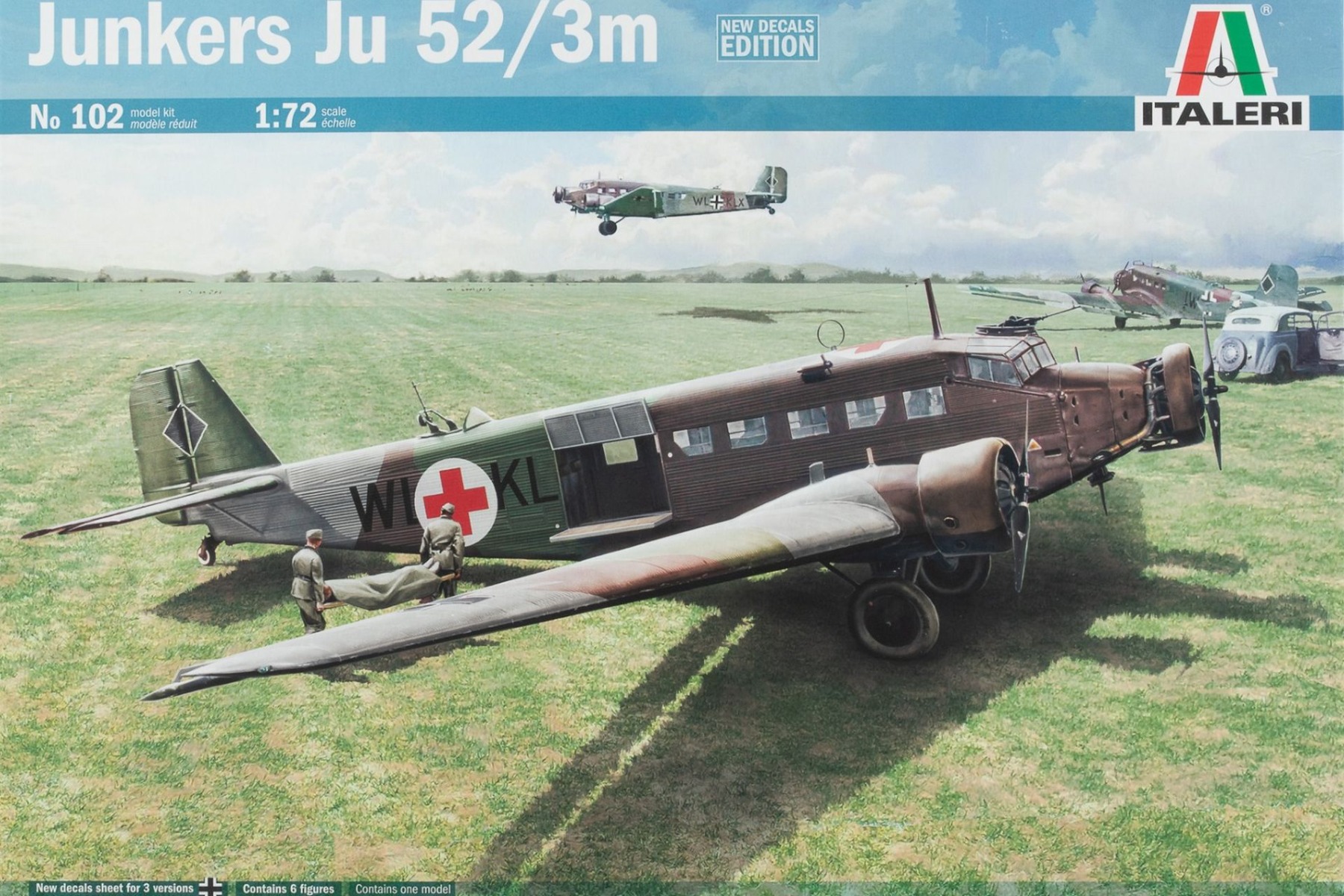 Italeri IT0102 Junkers Ju 52/3m, model kit