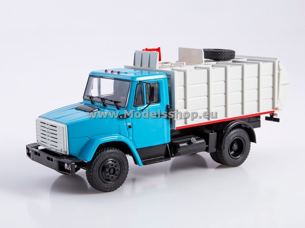 AI1239 Garbage truck MKM-2 (ZIL-4333) /blue - grey/