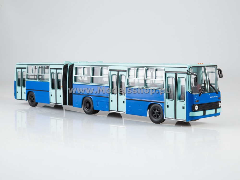 Ikarus-280.64 articulated bus, wide doors, Budapest