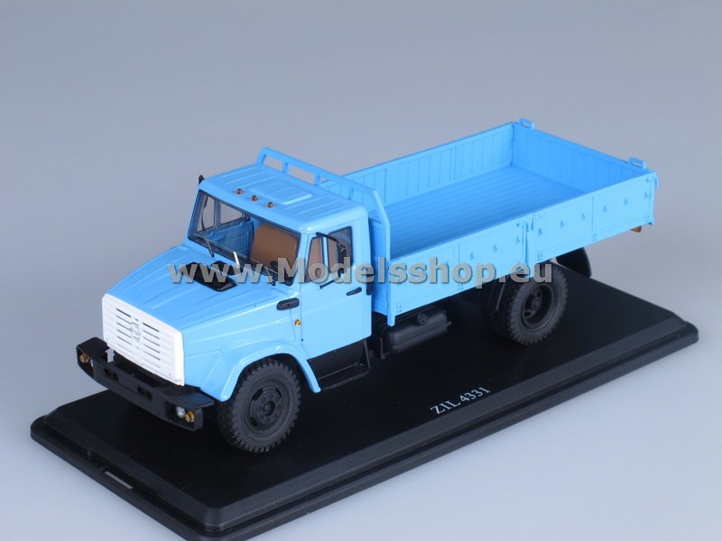 ZIL-4331 flatbed truck /light blue/