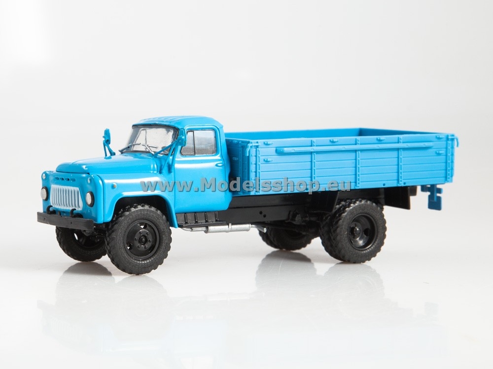 GAZ-53-12 flatbed truck /light blue/