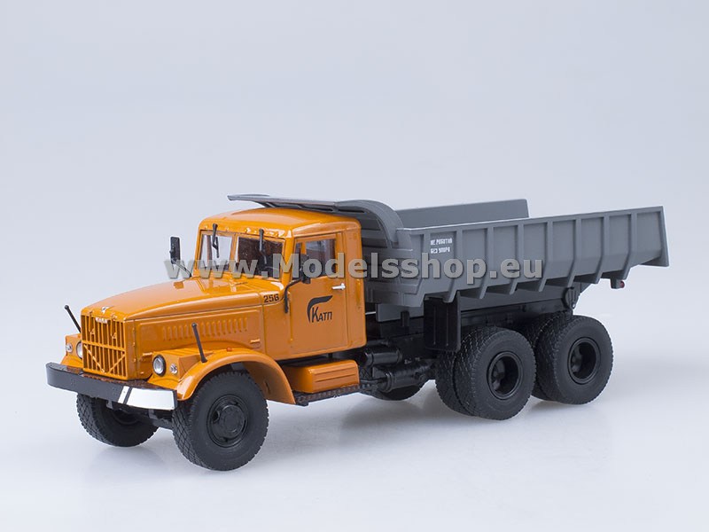 KRAZ-256B1 dumper truck /orange-grey/