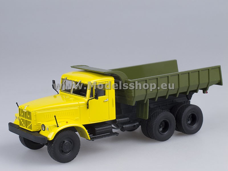 KRAZ-256B1 dumper truck /yellow-green/