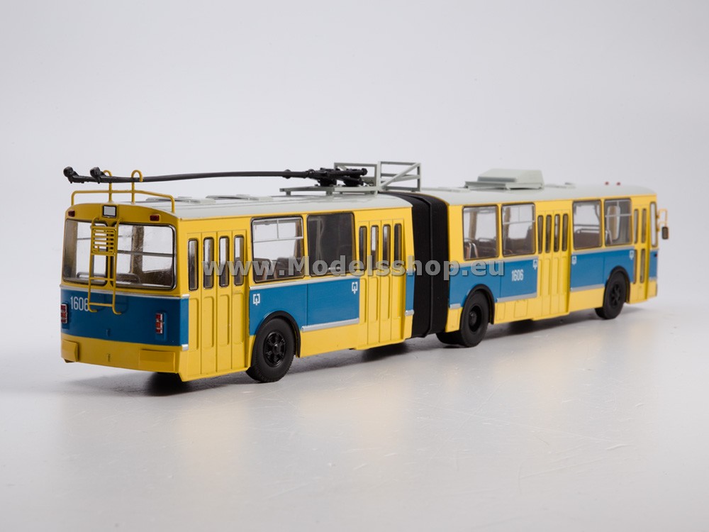 ZIU-10 articulated trolleybus /blue - yellow/