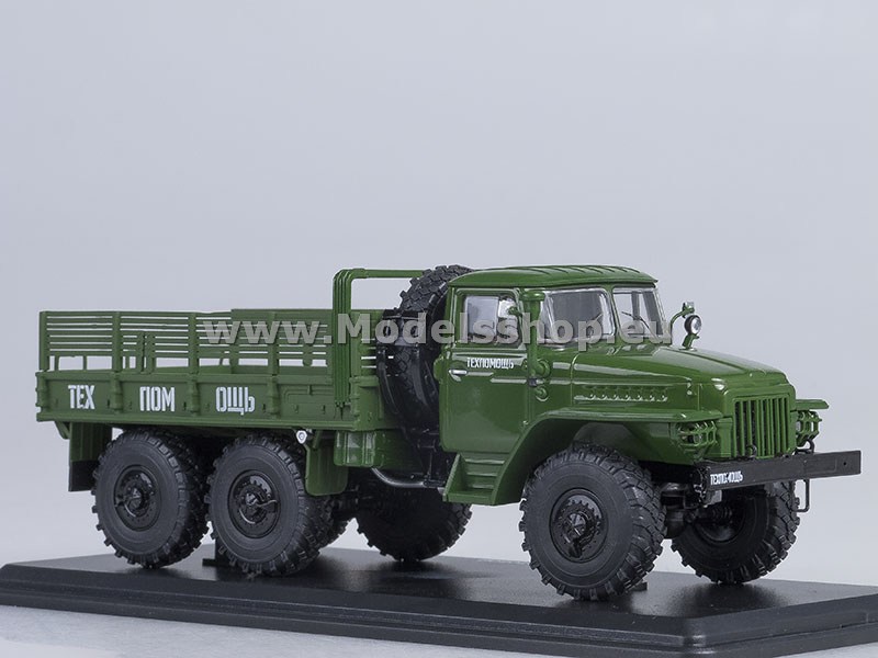 URAL-375D flatbed truck /khaki/