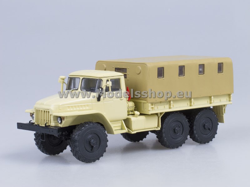 AI1070 URAL-375D flatbed truck /beige/