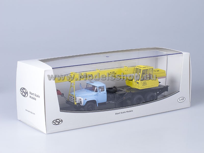 Crane truck KS-3575A (ZIL-133GYA) /yellow-blue/