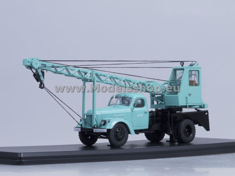 SSM1131 Crane truck AK-75 (ZIL-164), exhibition version /turquoise/