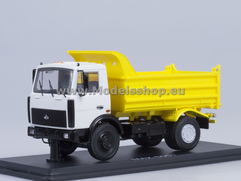 SSM1167 MAZ-5551 dumper truck /white-yellow/