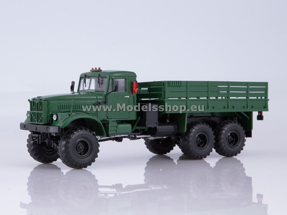 AI1173 KRAZ-255B1 flatbed truck /green/