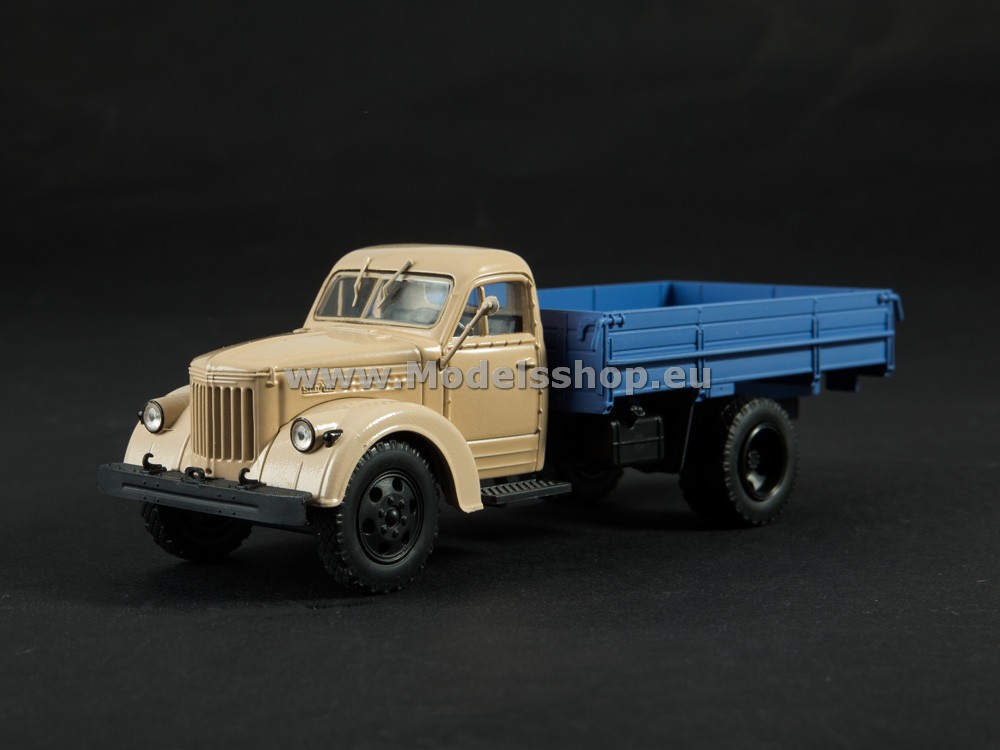 AI1195 Ural-ZIS-355M flatbed truck /beige-blue/