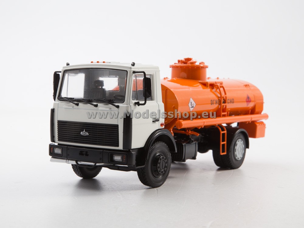 AI1210 Tanker truck AC-9 MAZ-5337, later version /white-orange/