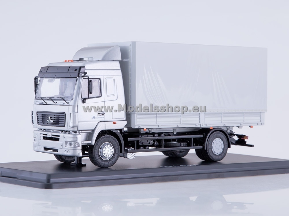 SSM1212 MAZ-5340 flatbed truck with tent (facelift) /grey/