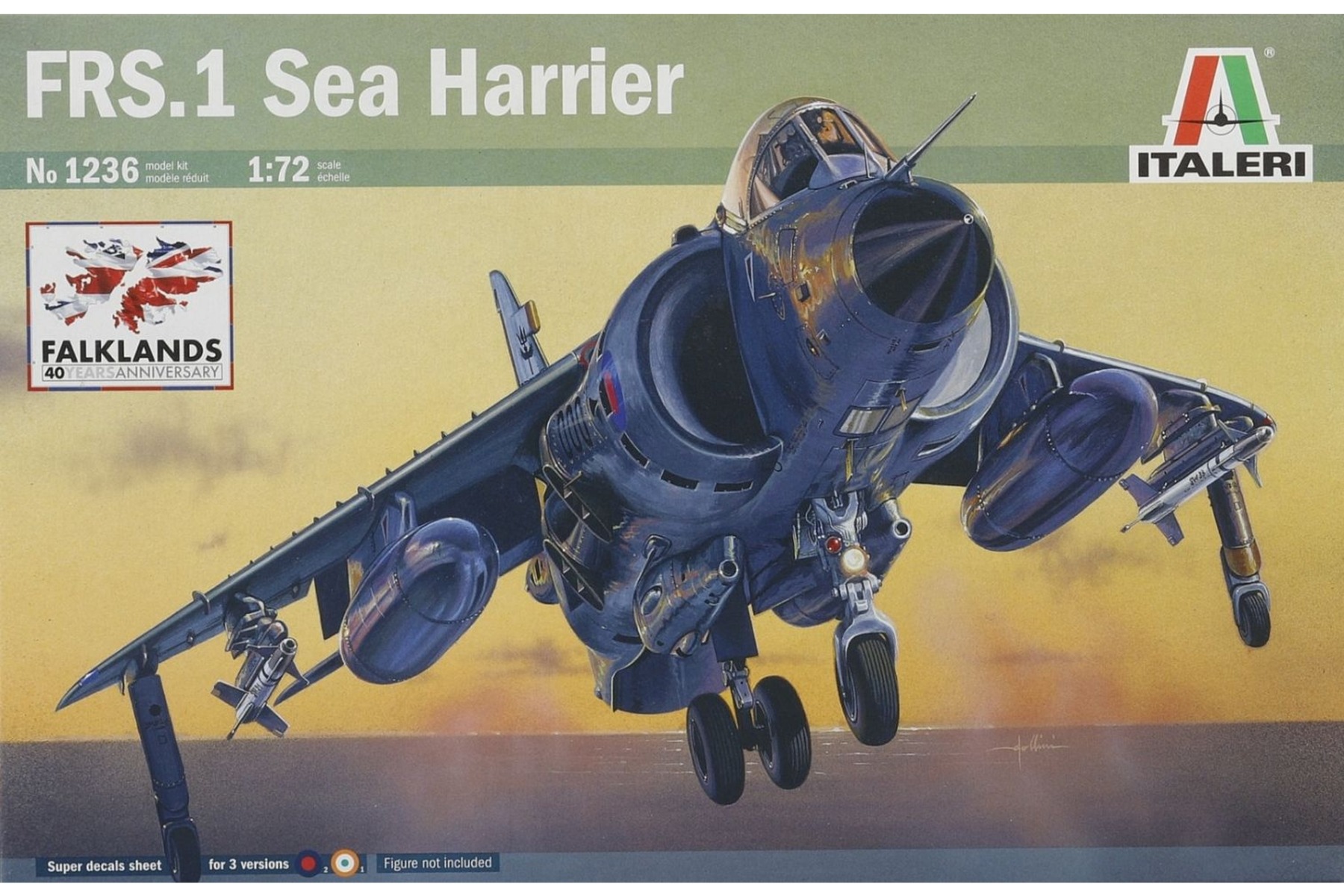 Italeri IT1236 FRS.1 Sea Harrier Falklands 40th Anniversary, model kit