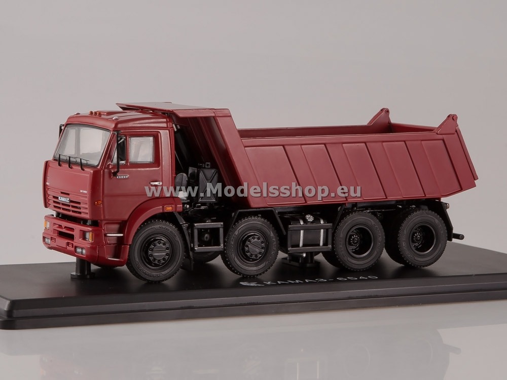 SSM1238 KAMAZ-6540 8x4 dump truck (early version) /dark red/