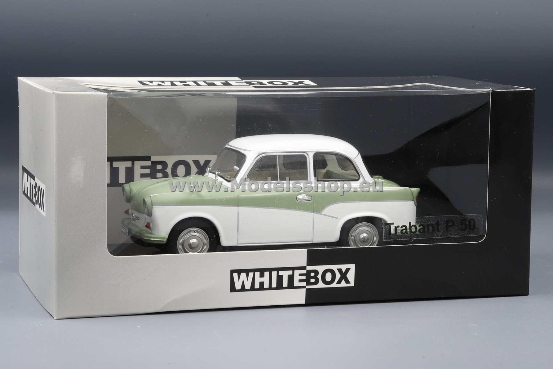 WhiteBox WB124117 Trabant P 50, /white - green/ WhiteBox WB124117 Trabant P 50, /white - green/