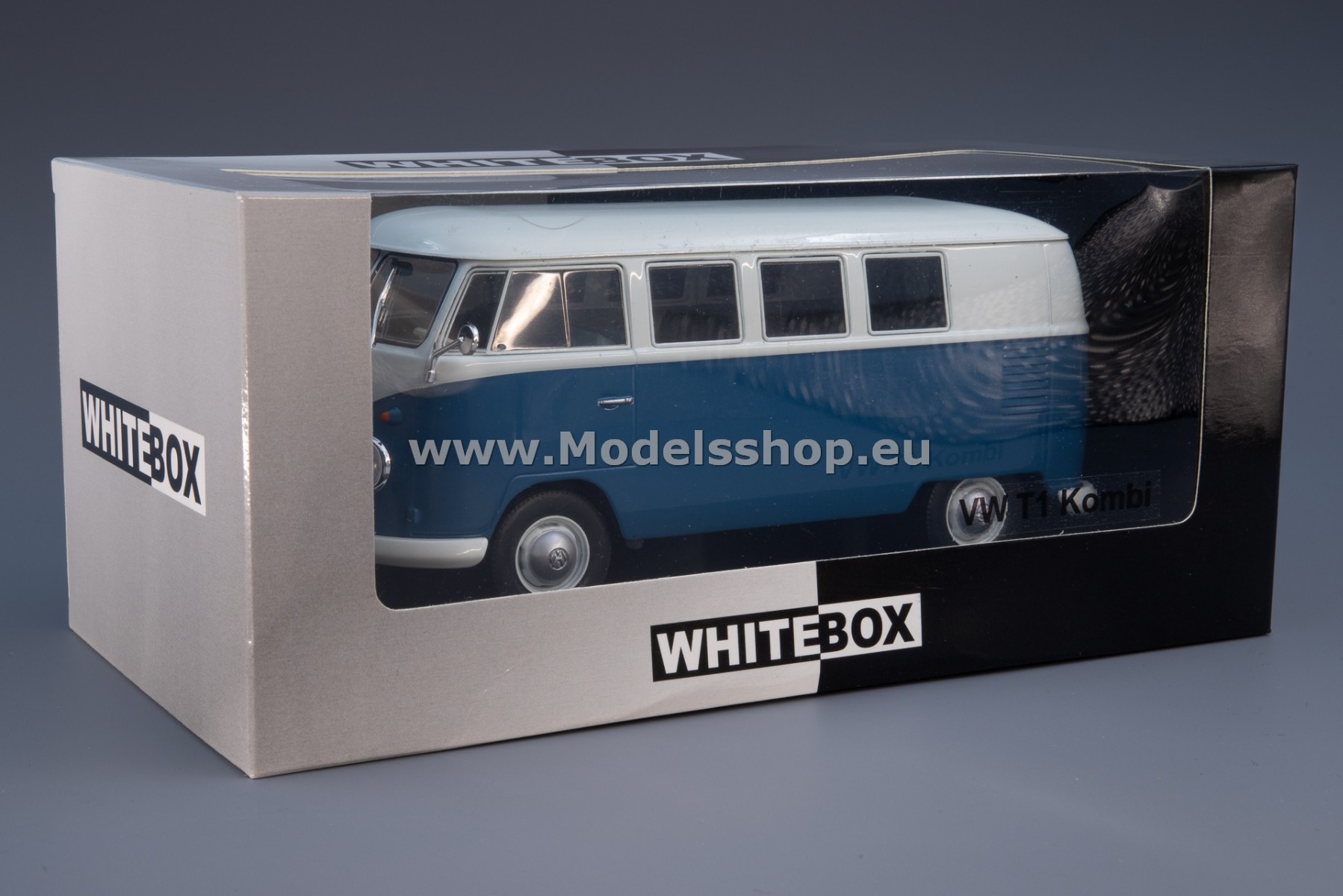 WhiteBox WB124179 Volkswagen T1 minivan 1960 /white - blue/