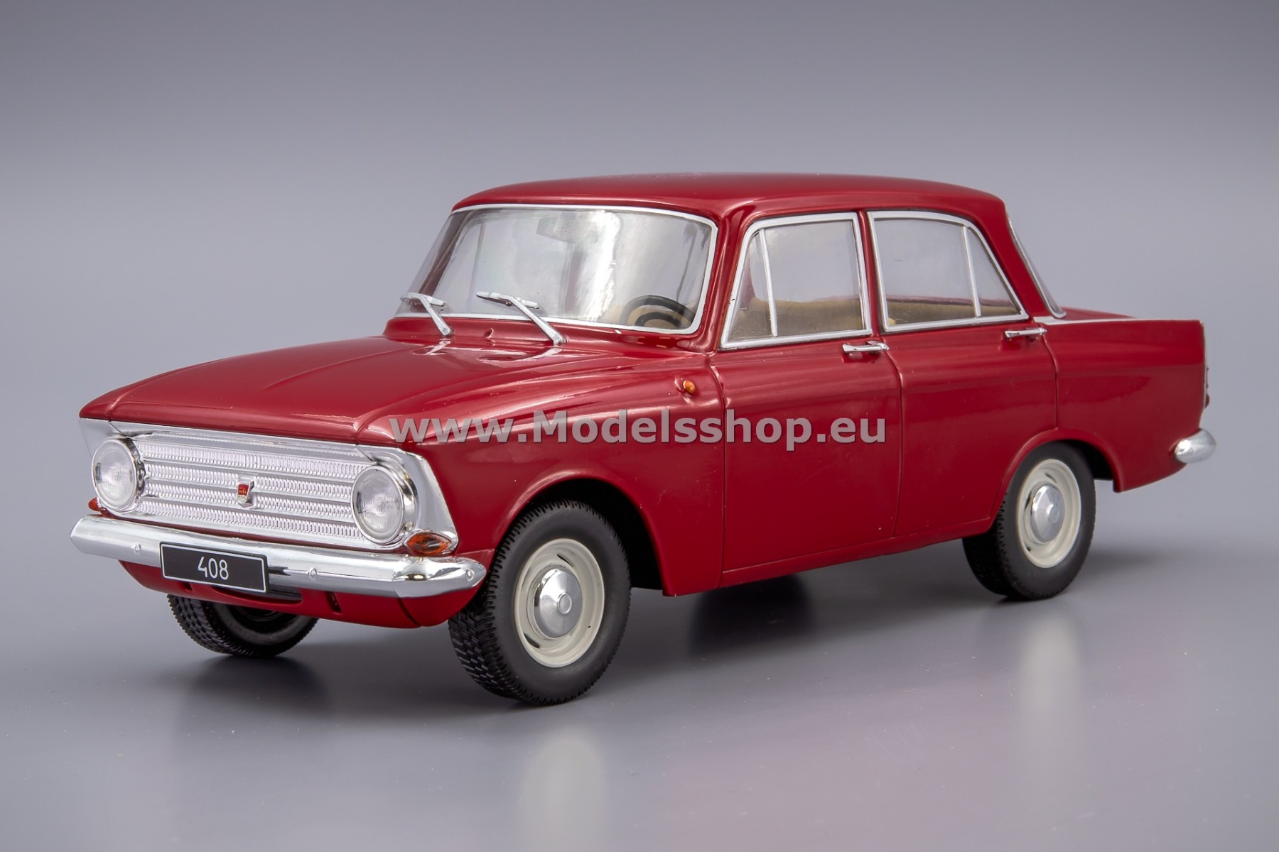 WhiteBox WB124225 Moskvitch 408, 1966 /dark red/