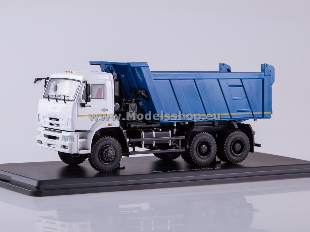 KAMAZ-6522 6×6 dump truck (facelift) /white-blue/