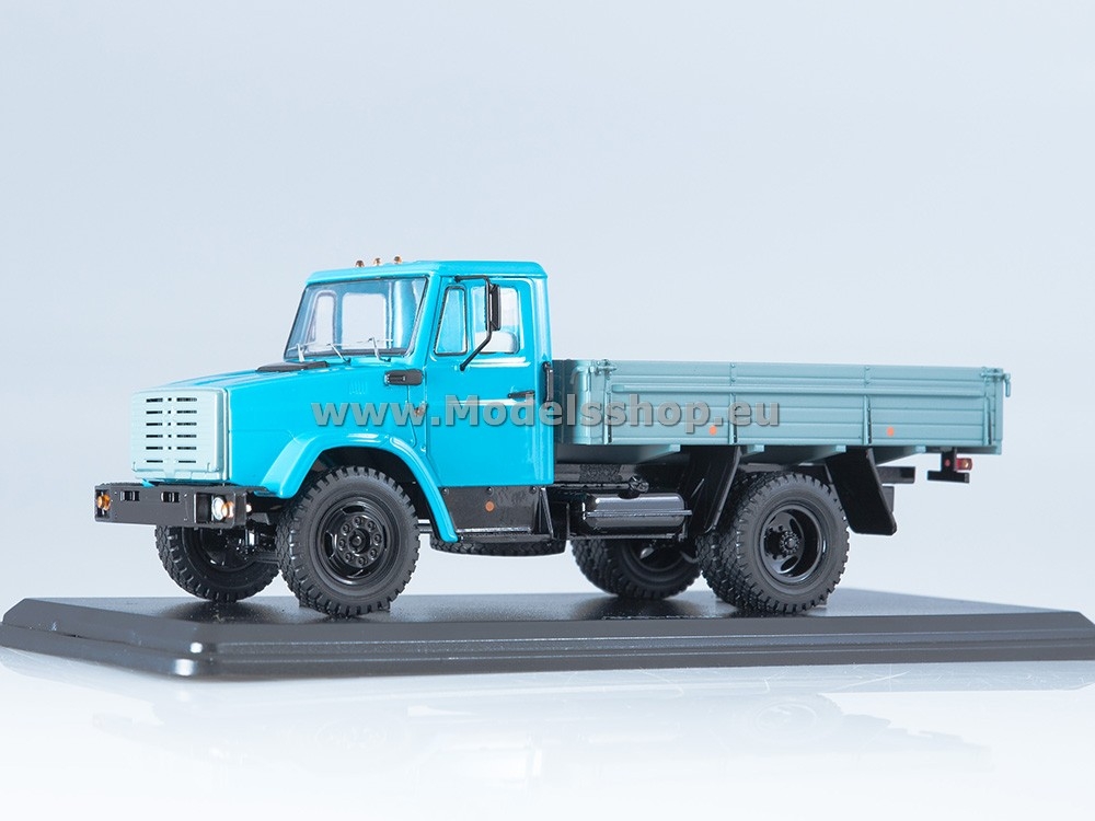 SSM1260 ZIL-4333 flatbed truck /blue-grey/