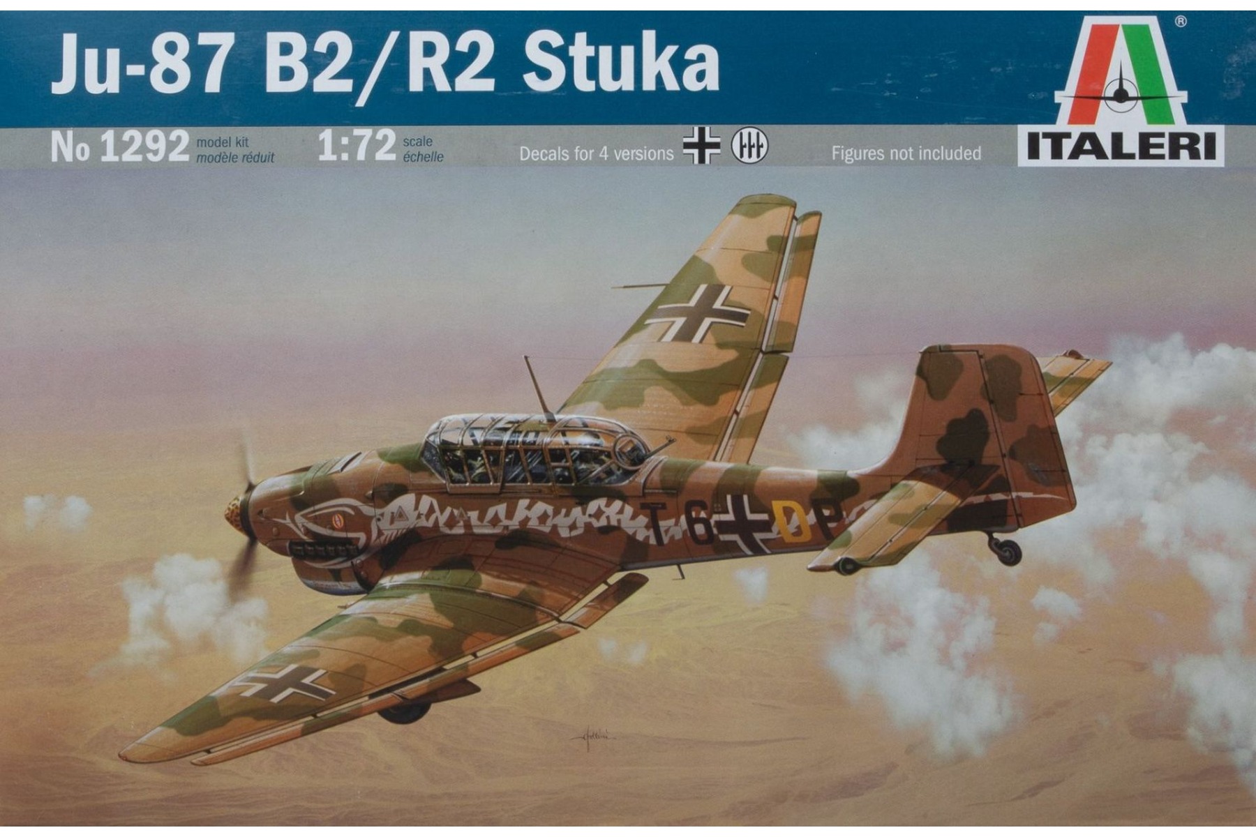 Italeri IT1292 Junkers Ju-87 B2/R2 Stuka, model kit