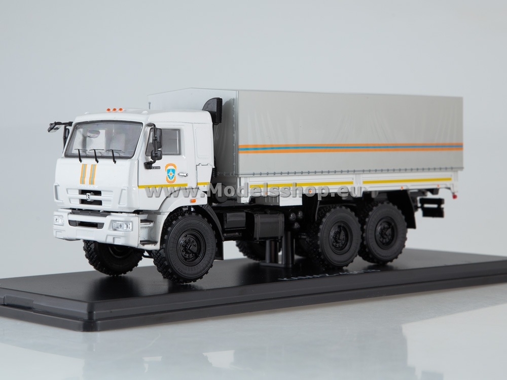 SSM1315 KAMAZ-43118 flatbed truck with tent (facelift), MCHS