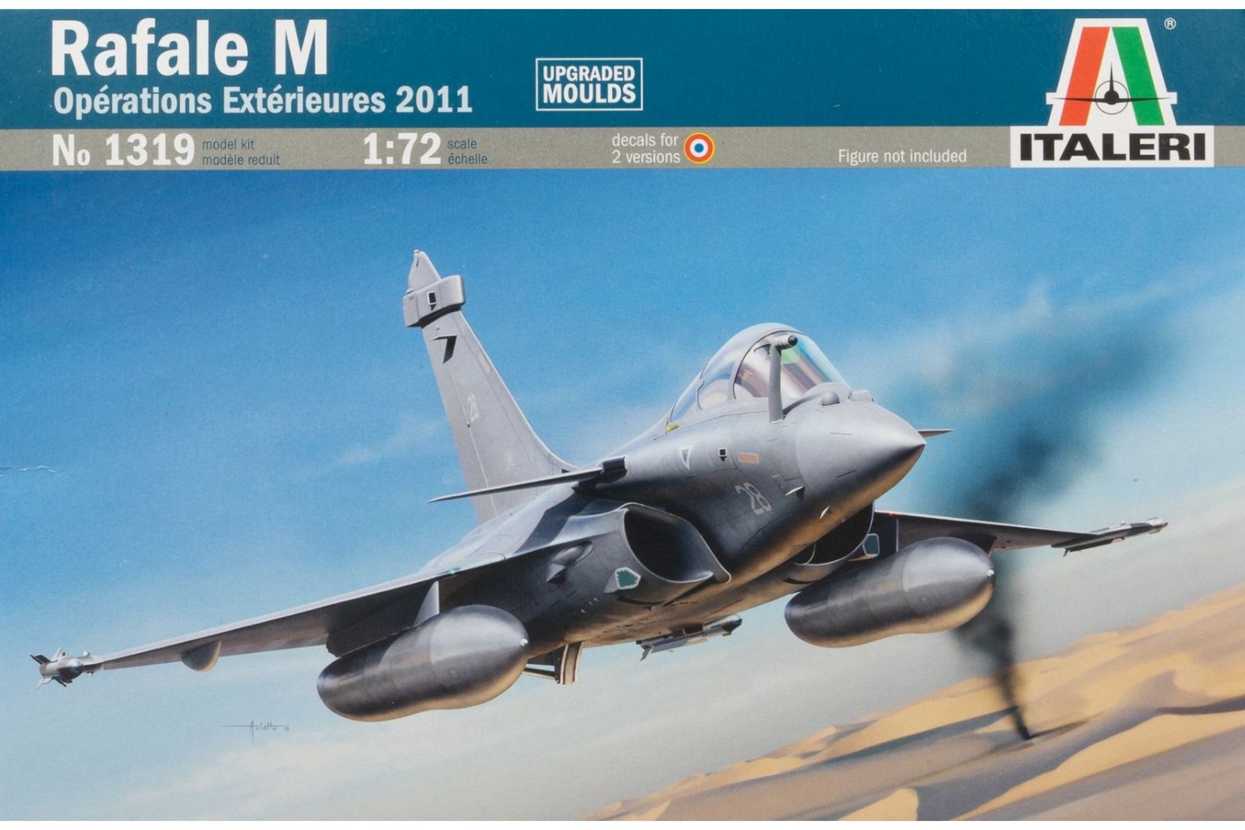Italeri IT1319 Rafale M (Operations Extérieures 2011), model kit