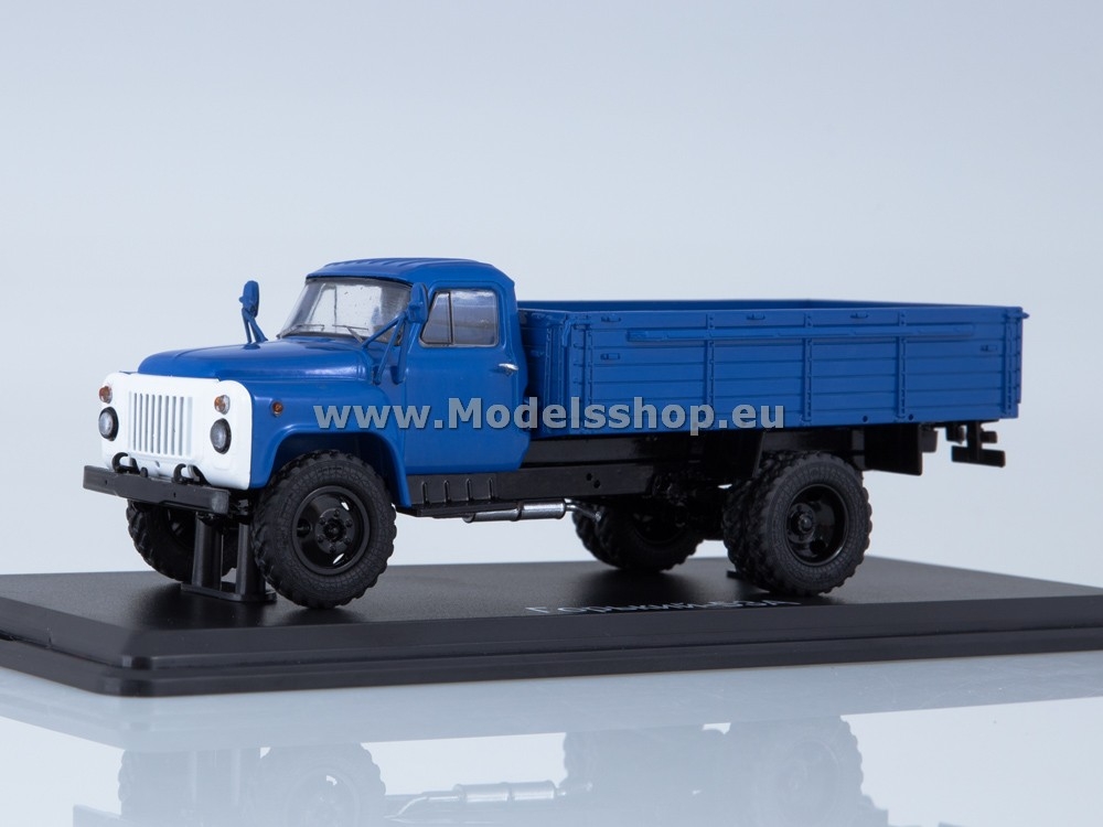 SSM1338 GAZ-53A flatbed truck /dark blue/