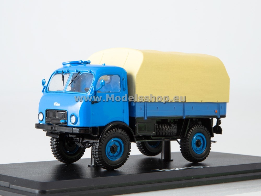 Tatra-805 flatbed truck with tent /blue-beige/