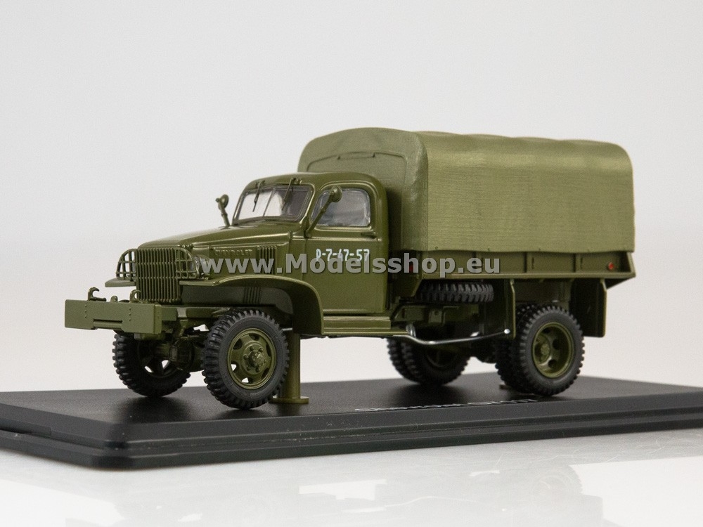Chevrolet G7117 flatbed truck with tent /khaki/