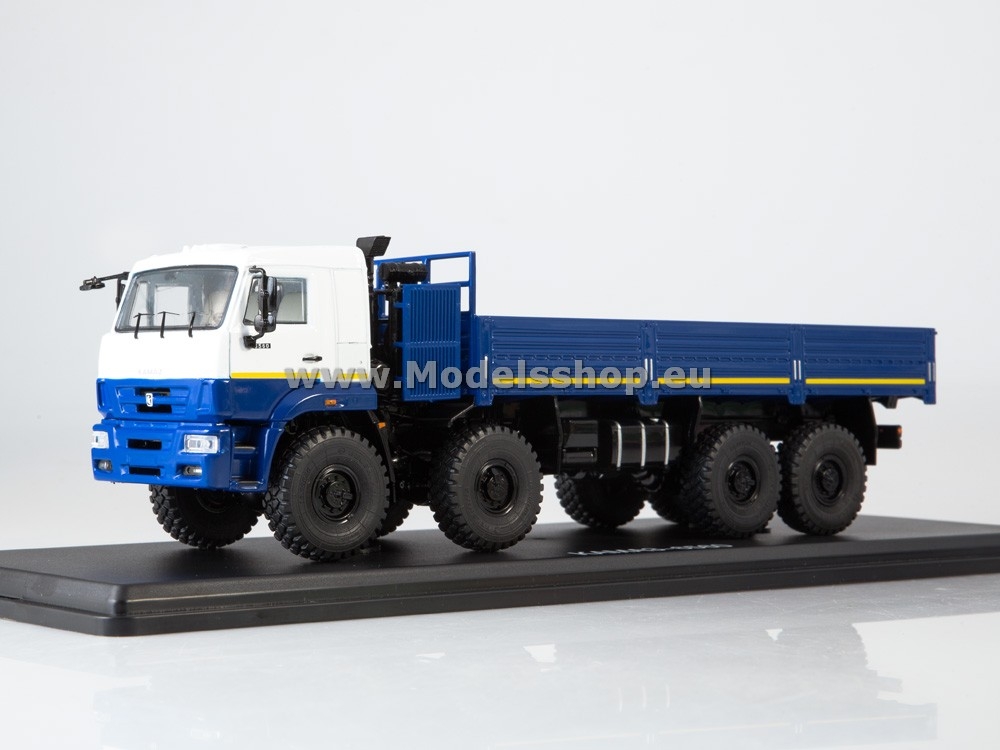 SSM1384 KAMAZ-6560 flatbed truck (facelift) /white-blue/