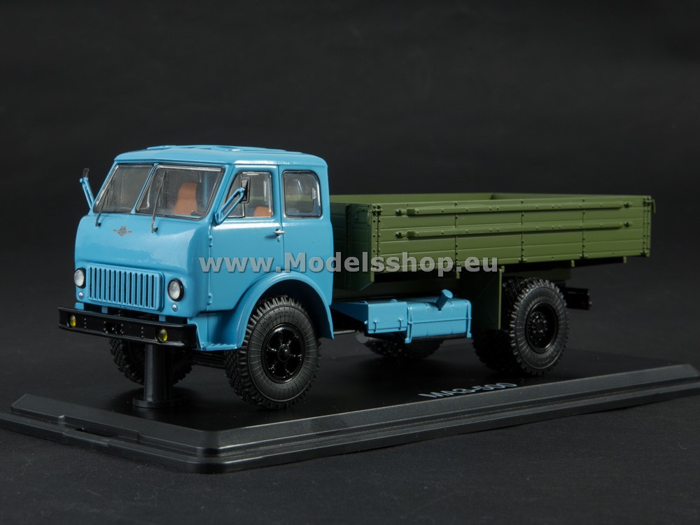 SSM1406 MAZ-500 flatbed truck /blue-khaki/
